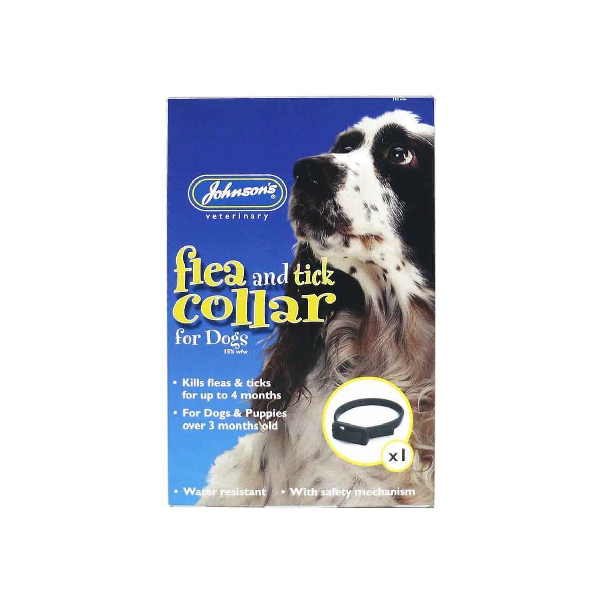 Johnsons Dog Waterproof Flea Collar x6