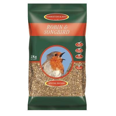 Johnston and Jeff Robin Mix with Insects 2kg - Case of 6