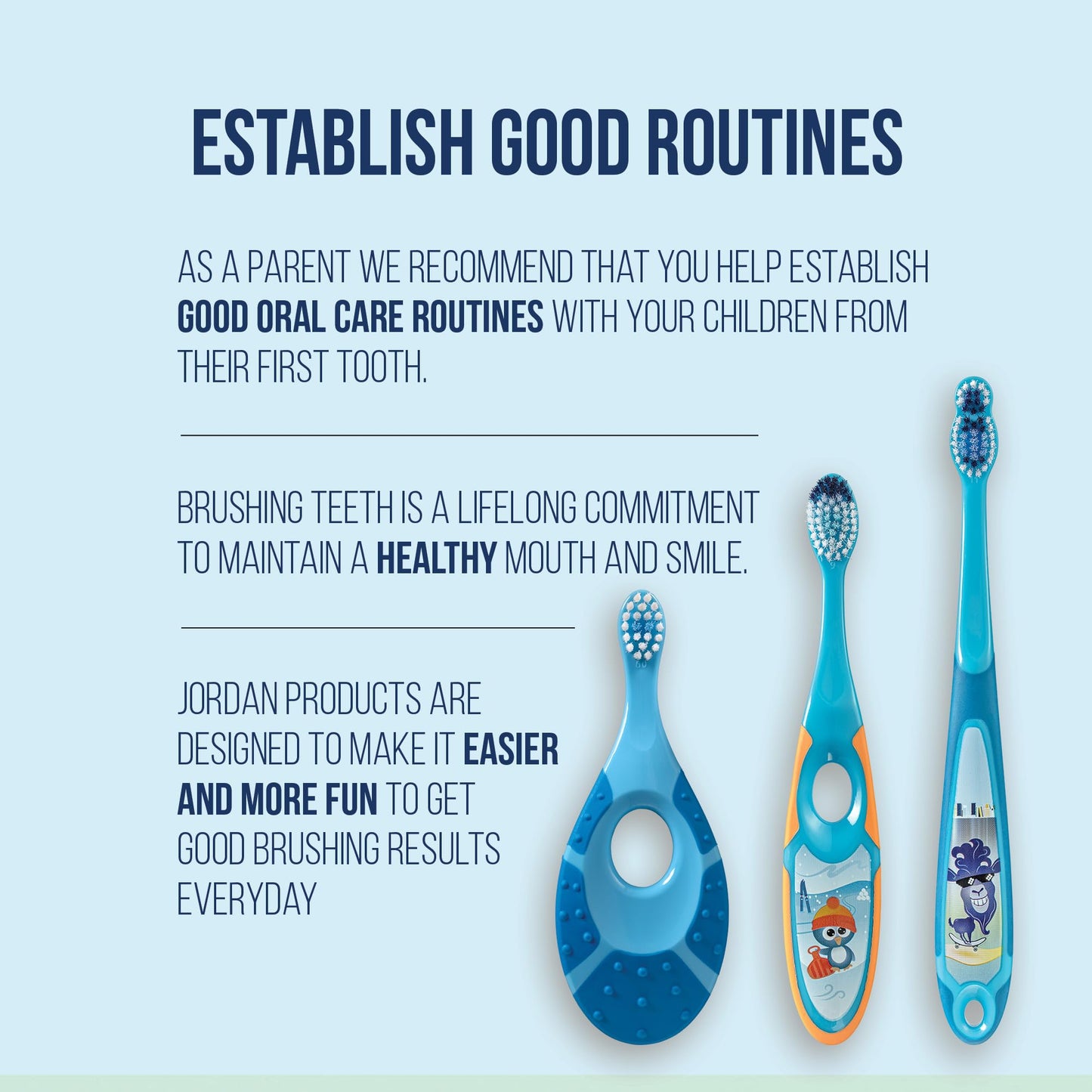 Jordan Step 2 Kids Toothbrush 3-5 Years - Soft Bristles - BPA Free - 4 Pack Pink & Yellow