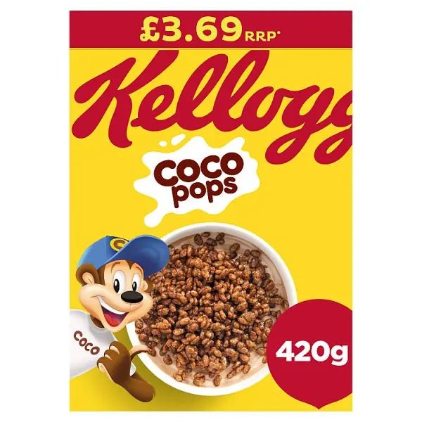 Kellogg's Coco Pops Breakfast Cereal 6x420g (Case of 6)