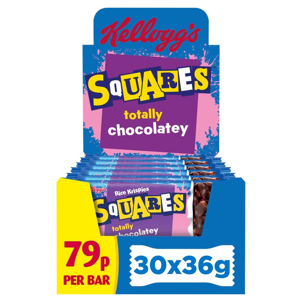 Kellogg's Rice Krispies Squares Chocolate 36g (Box of 30)