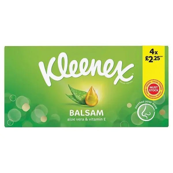 Kleenex® Balsam Tissues - 4 boxes - £2.25 (Case of 12)