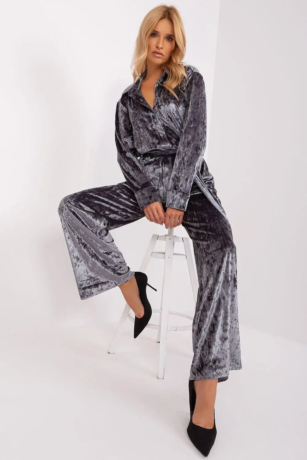 Lakerta velour shirt with pants