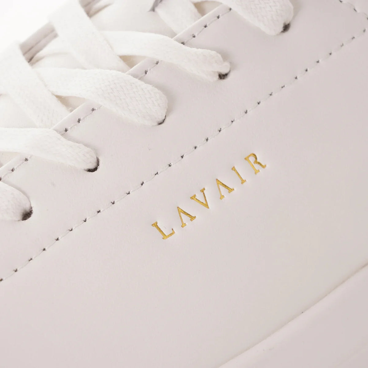 UK 5 Lavair Linear 2.0 White Black Chunky Leather Women Trainers ā EU 38