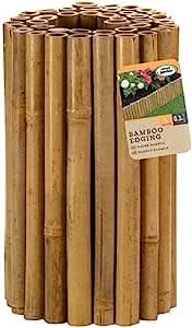 Decorative Bamboo Lawn & Flower Bed Edging Roll 30cm x 1m for Garden Borders