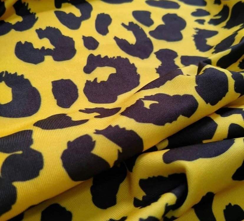 Leopard Pattern Stretch Fabric by Metre