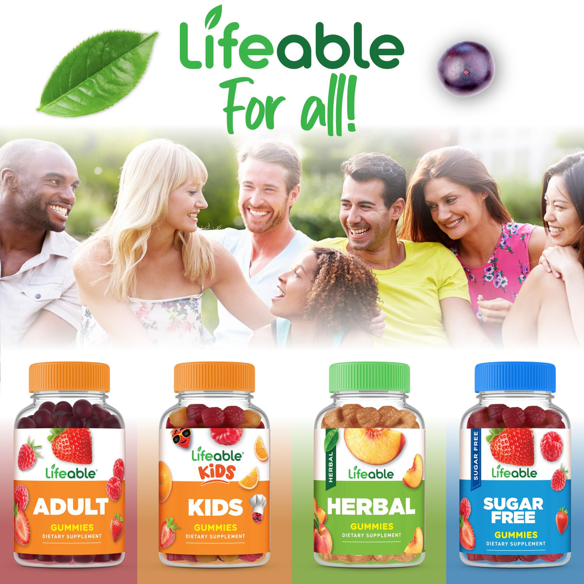 Lifeable Teens Biotin 10000mcg Gummies | Vegan B7 for Hair, Skin & Nails | 90 Gummies
