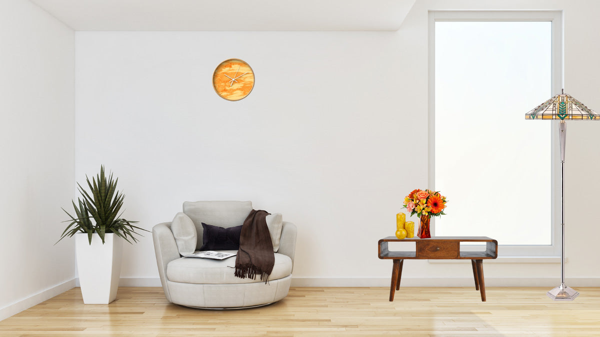 Curved Chestnut Coffee Table