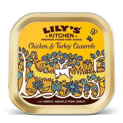 Lily's Kitchen Chicken and Turkey Casserole Foil 150g - Case of 10