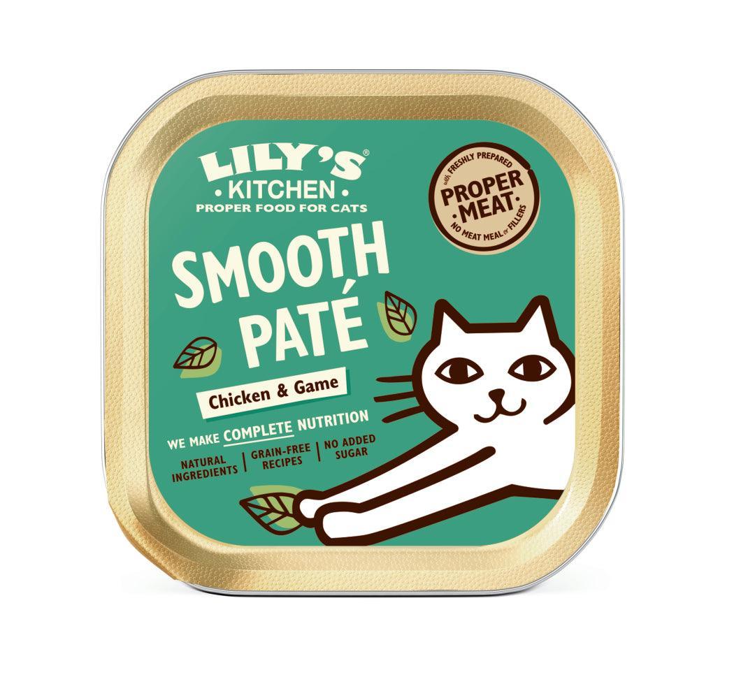 Lily's Kitchen Cat Smooth Pate Chicken with Game Foils 85g - Case of 19