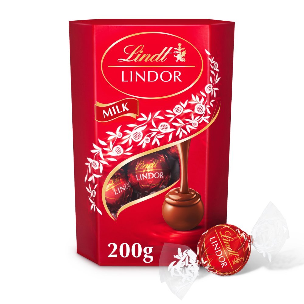 Lindt Lindor Milk Chocolate Truffles Box 200g (Case of 8)