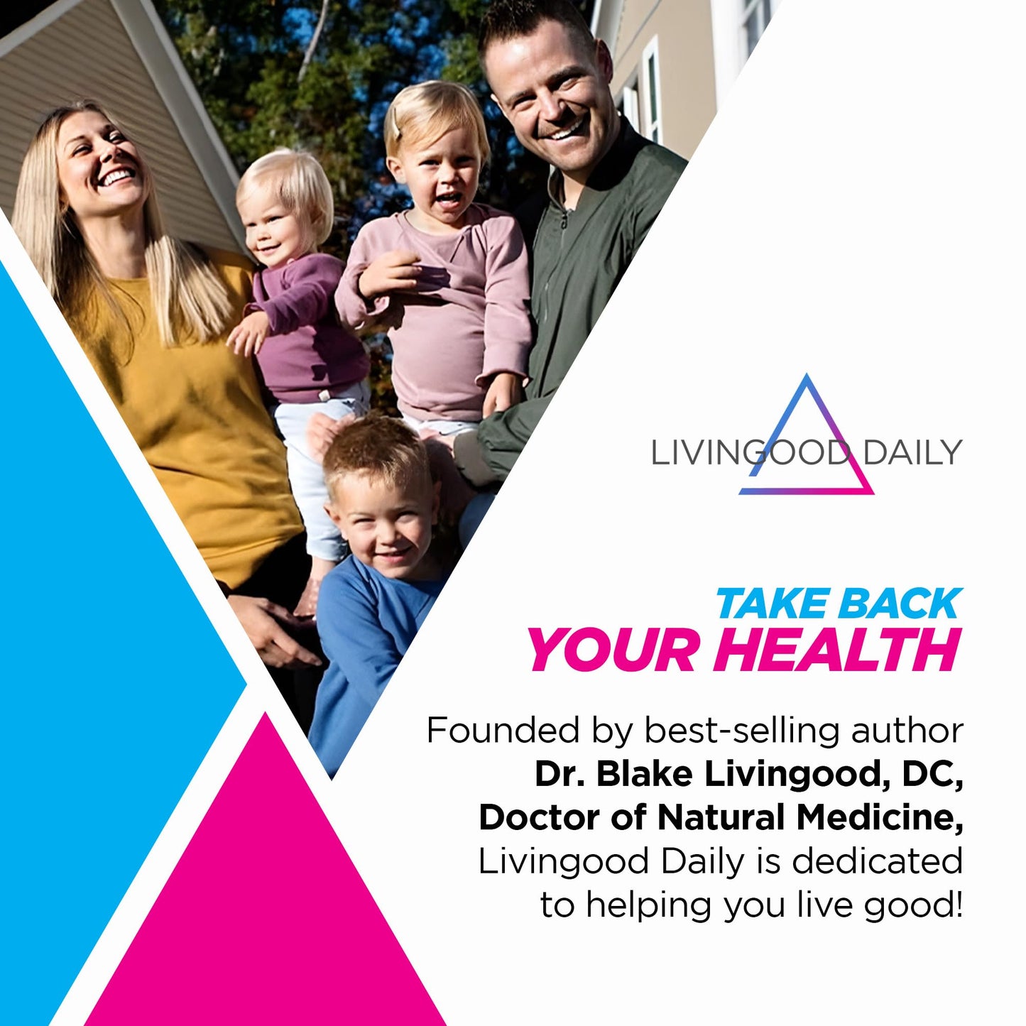 Livingood Daily Blood Pressure Support — Vegan Heart Health Supplement (120 Capsules)