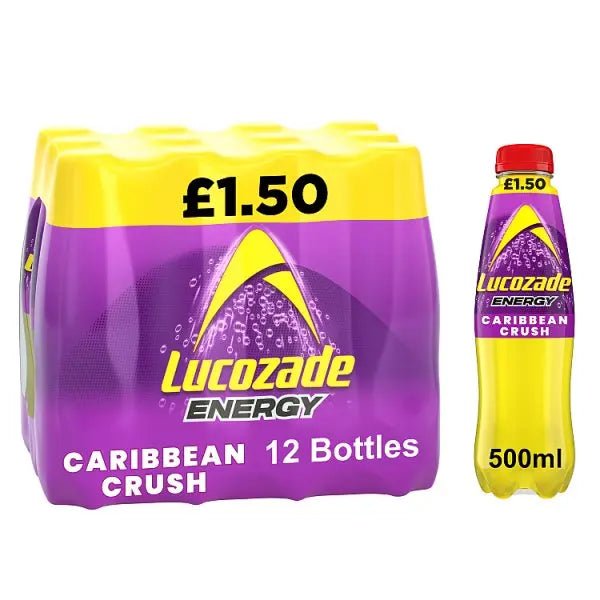 Lucozade Energy Drink Caribbean Crush 500ml (Case of 12)
