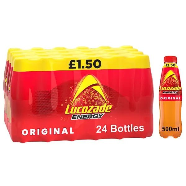 Lucozade Energy Drink Original 500ml (Case of 24)