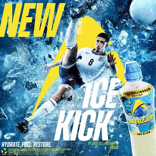 Lucozade Sport Drink Ice Kick Jude Bellingham Edition 500ml (Case of 12)