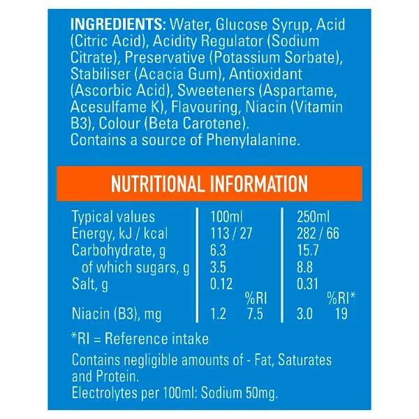 Lucozade Sport Drink Orange 4x500ml (Case of 6)