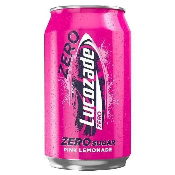 Lucozade Zero Pink Lemonade 330ml (Case of 24)