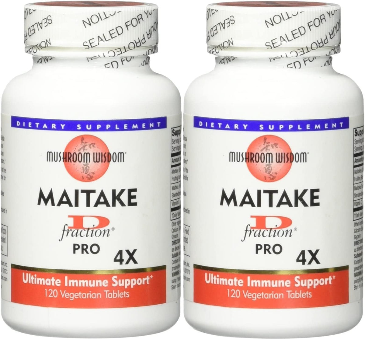 Maitake D-Fraction Pro 120 Count – Pack of 2 | Mushroom Wisdom