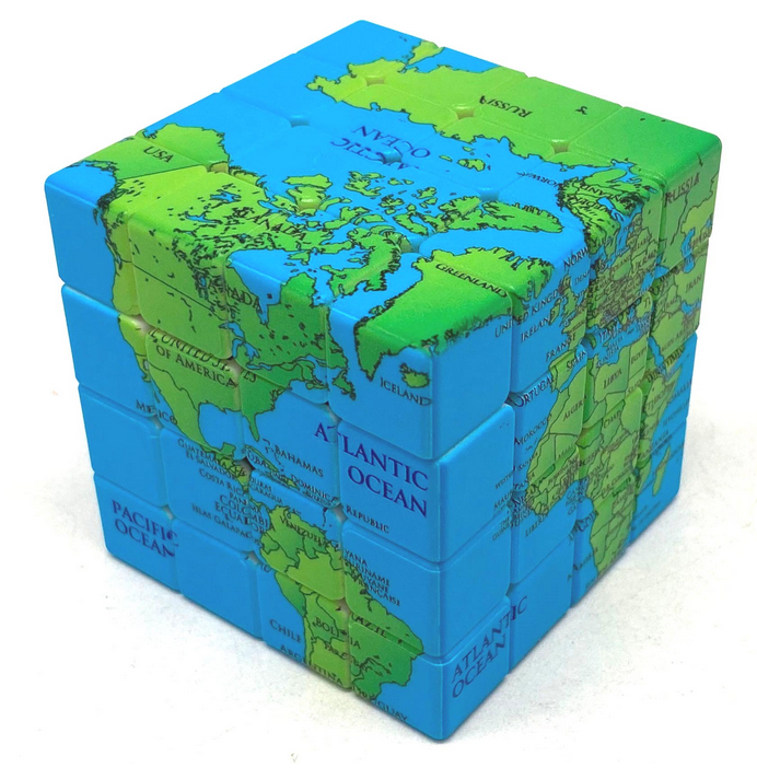 World map 4x4 (with outlines)