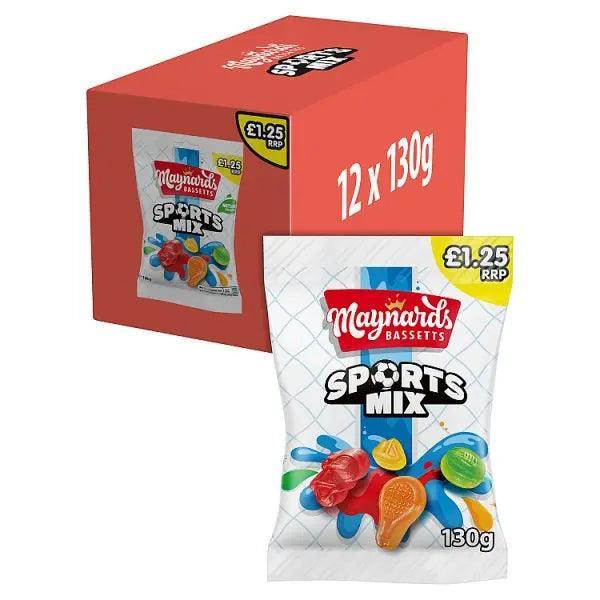 Maynards Bassetts Sports Mix Sweets Bag (Case of 12)