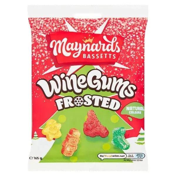 Maynards Bassetts Wine Gums Frosted Sweets Bag 165g (Case of 12)