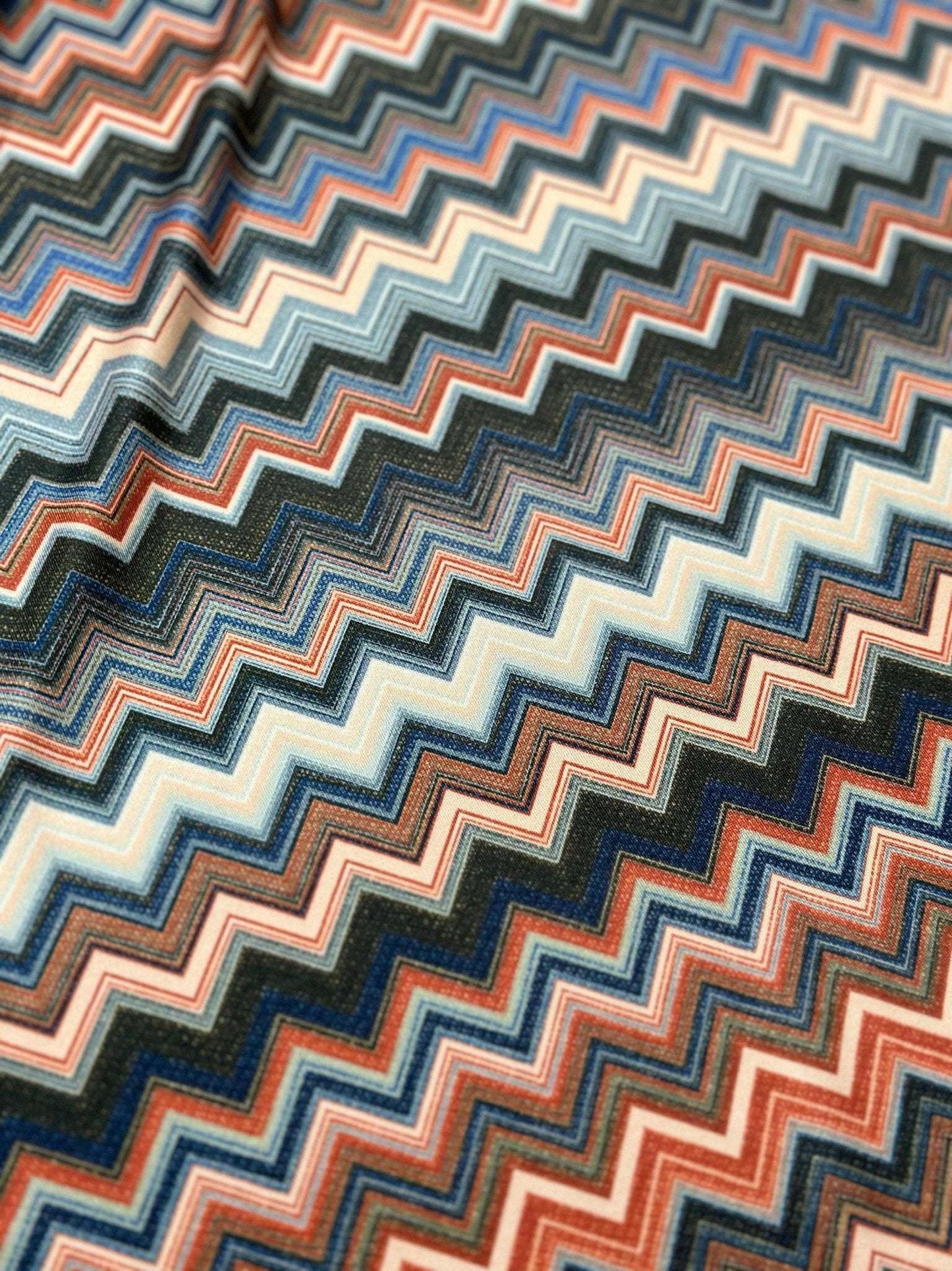 Zigzag Patterned Fabric by Metre