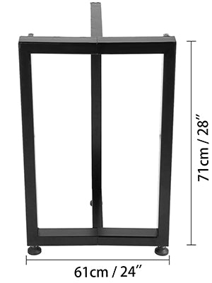 VEVOR 2PCS Metal Table Legs T-Shaped Heavy Duty Industry Desk Table Bench Legs Industrial DIY Coffee Table Adjustable Removable
