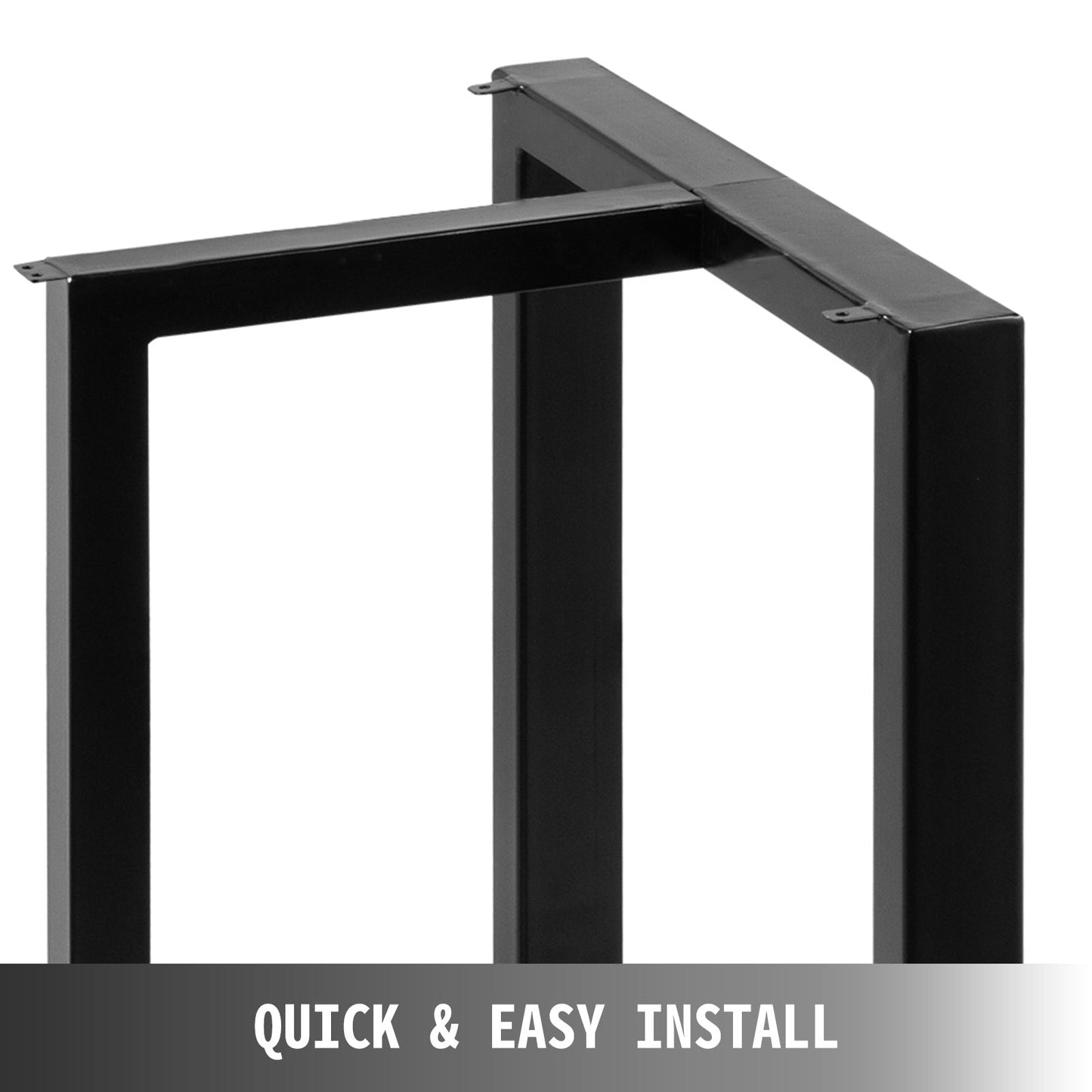 VEVOR 2PCS Metal Table Legs T-Shaped Heavy Duty Industry Desk Table Bench Legs Industrial DIY Coffee Table Adjustable Removable