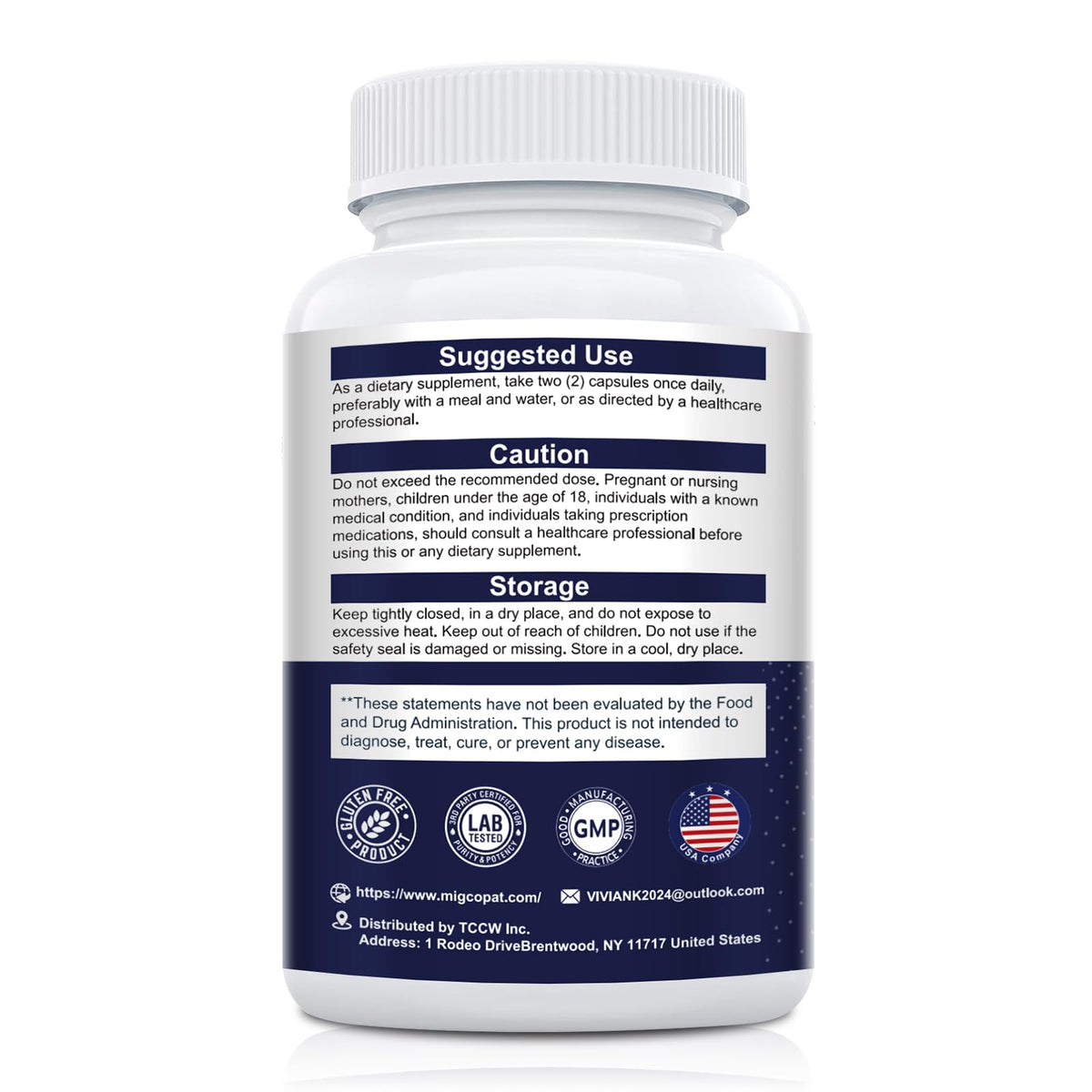 Migcopat Probiotics for Digestive Health – 80B CFU, Prebiotics, Postbiotics & Digestive Enzymes