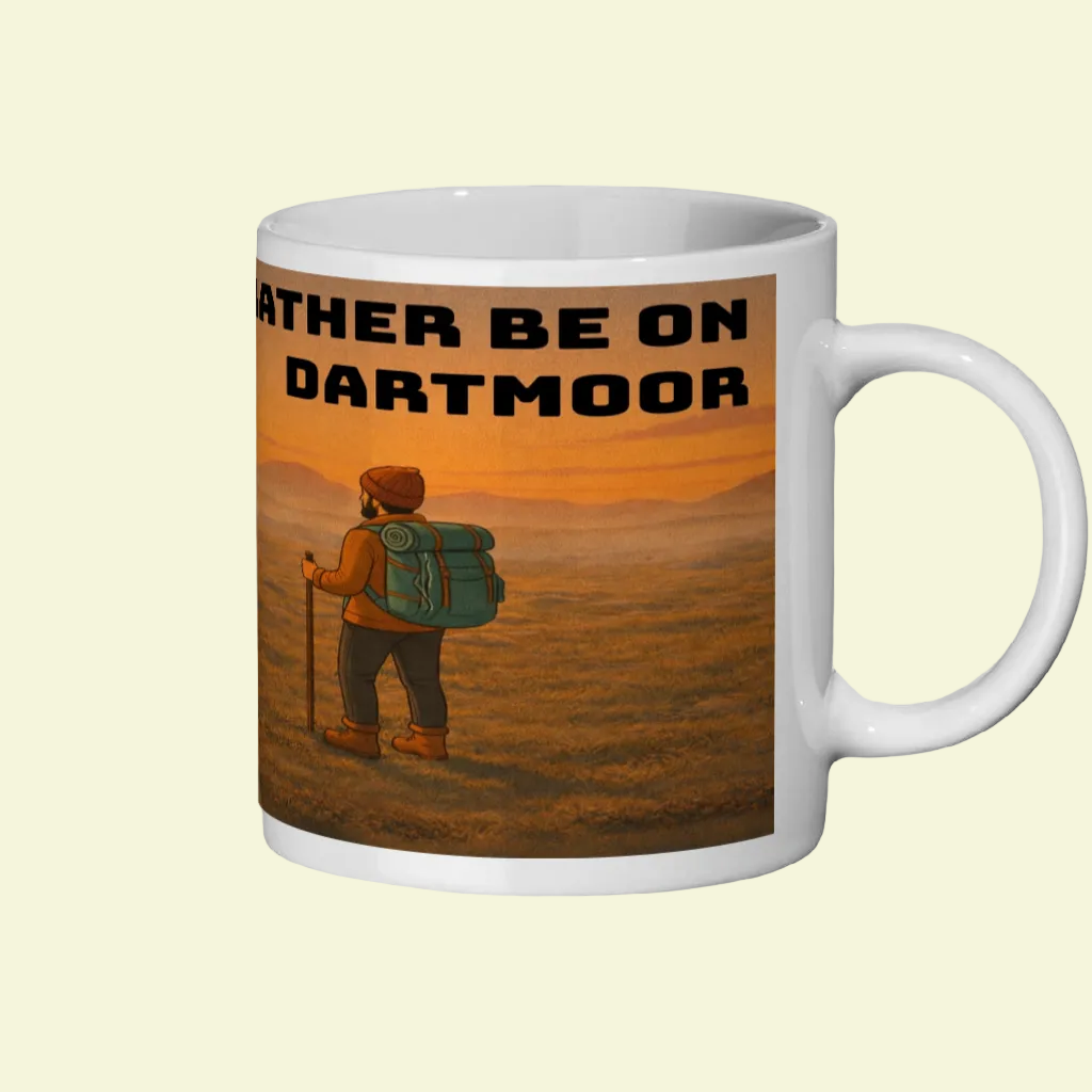 I’d Rather Be in Dartmoor – 11oz Ceramic Hiking Mug