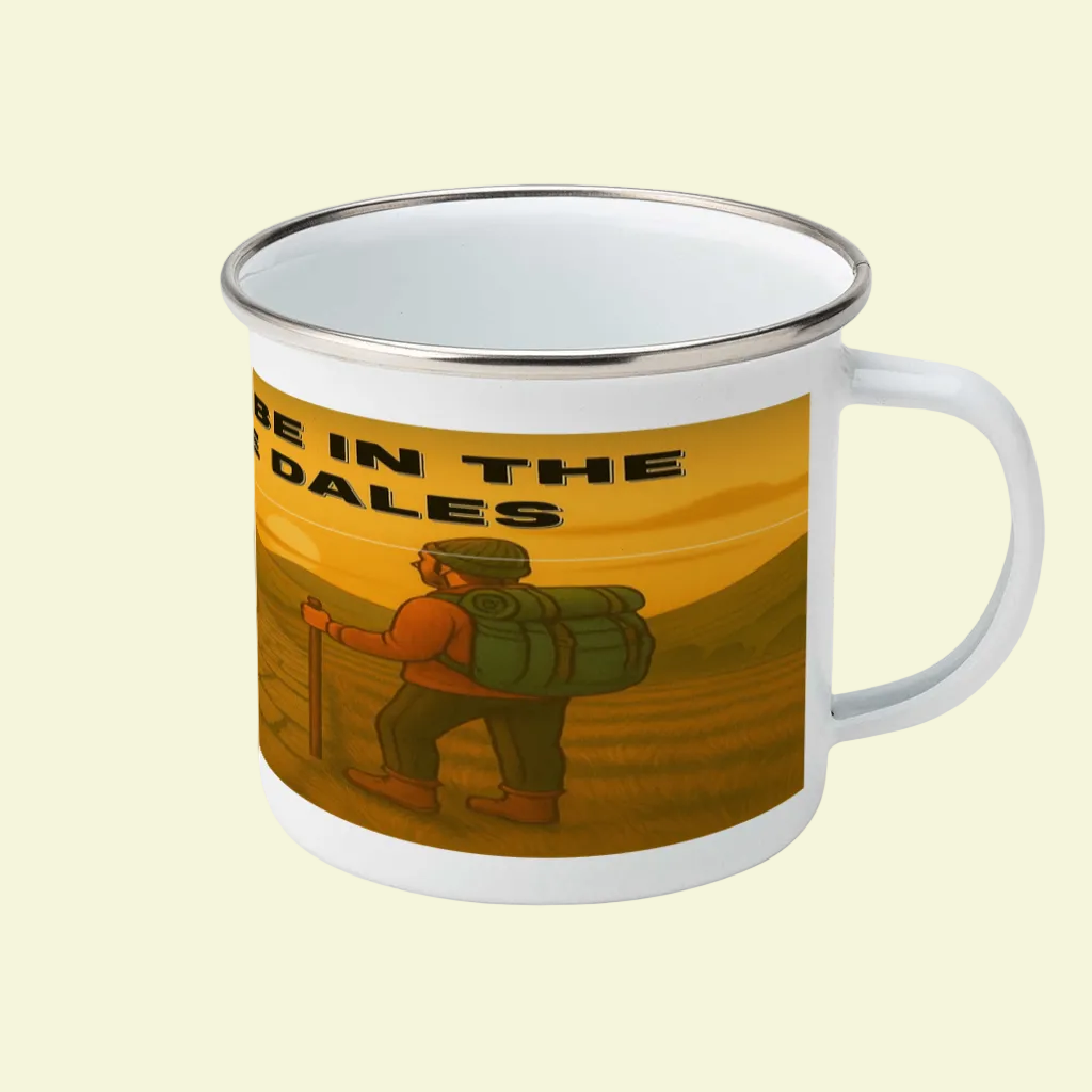 I’d Rather Be in the Yorkshire Dales – 12oz Enamel Camping Mug