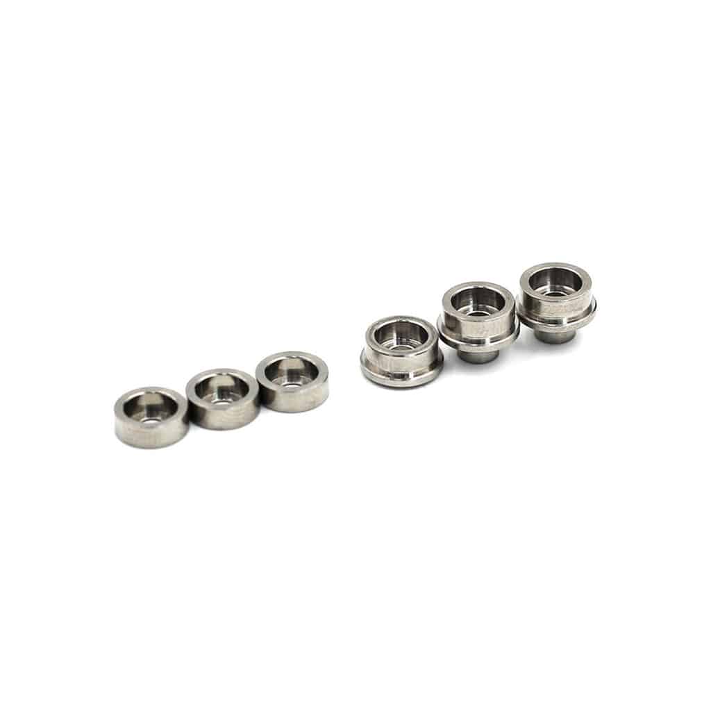 Modify 7mm Stainless Steel Modular Gearset Bushings (Smooth)