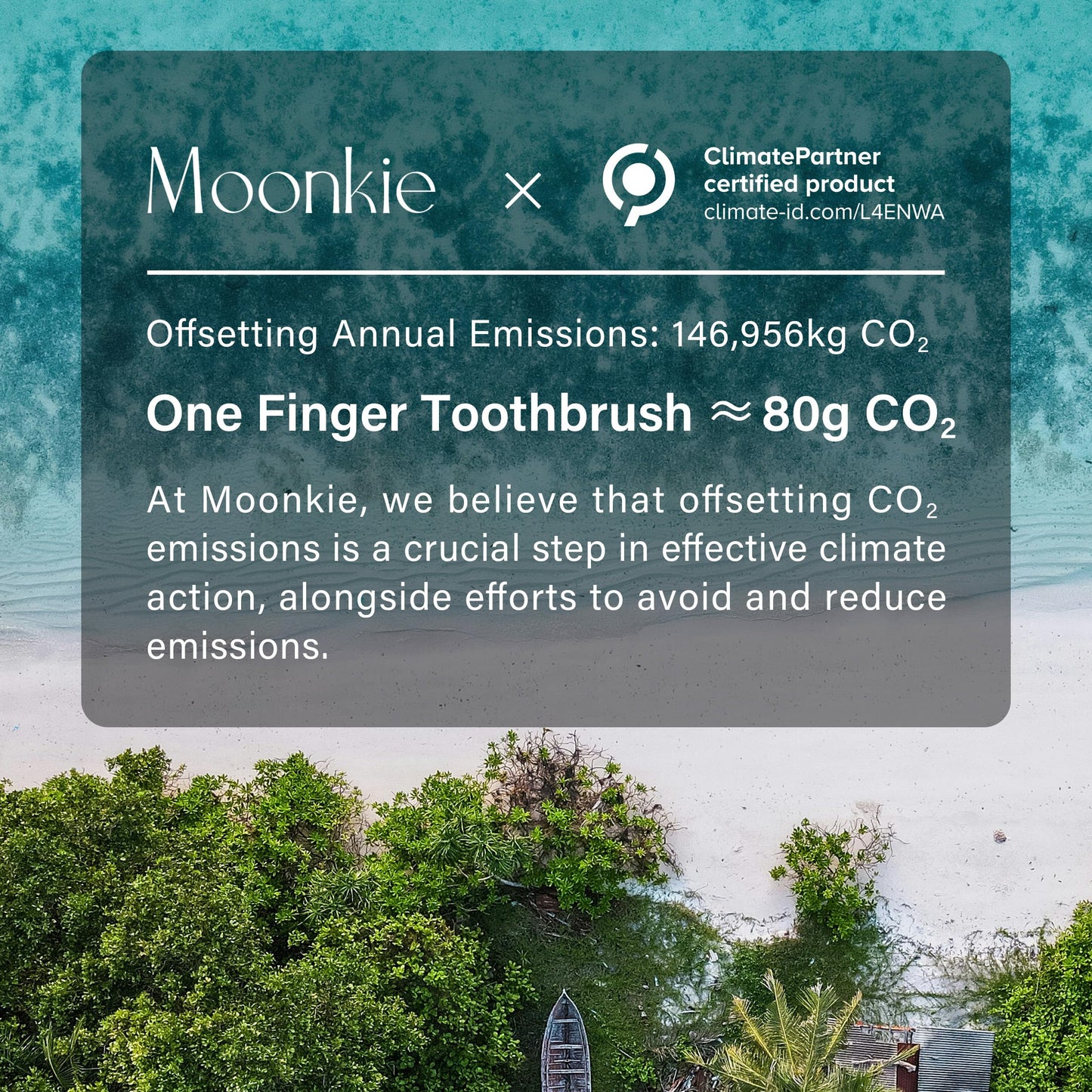 Moonkie Baby Finger Toothbrush Kit - 4 Pcs (Small Sand/Warm Taupe, Large Blue/Mint)