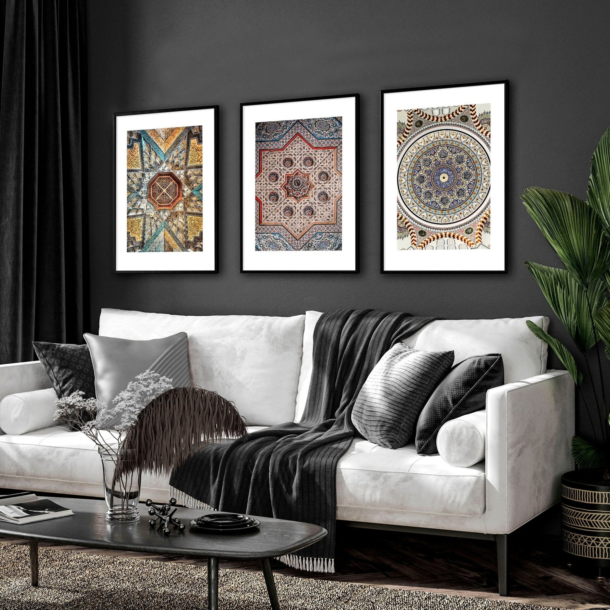 Islamic wall art frames | Set of 3 wall art prints