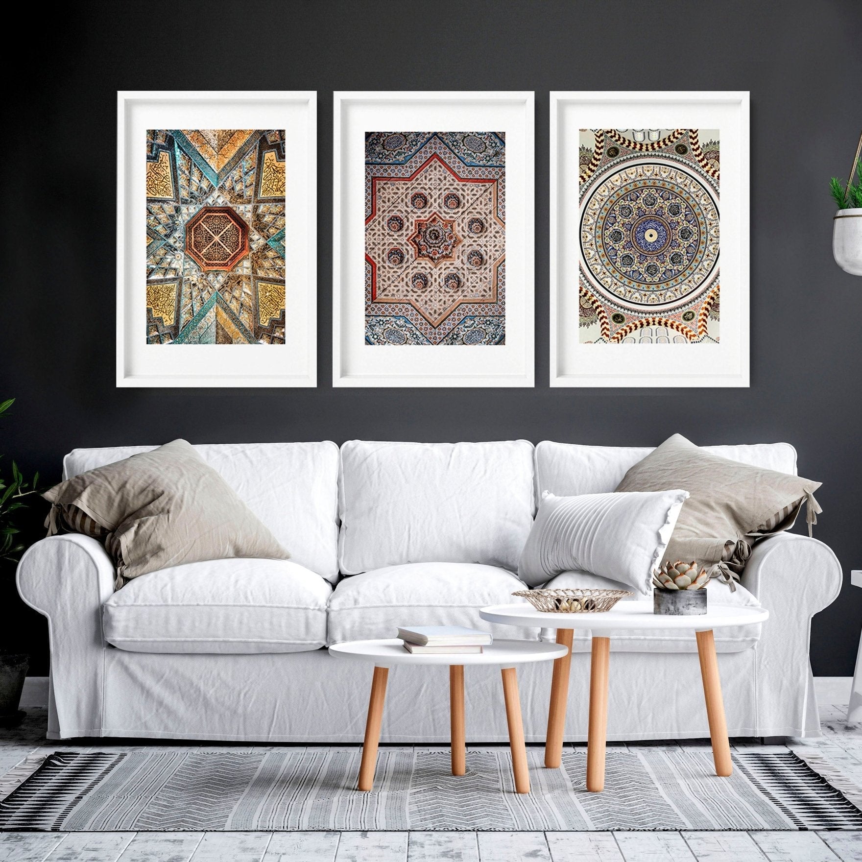 Islamic wall art frames | Set of 3 wall art prints