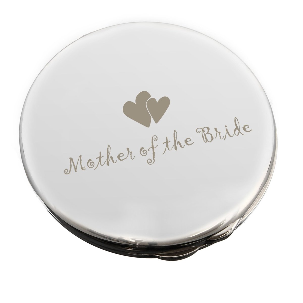 Mother Of Bride Round Compact Mirror