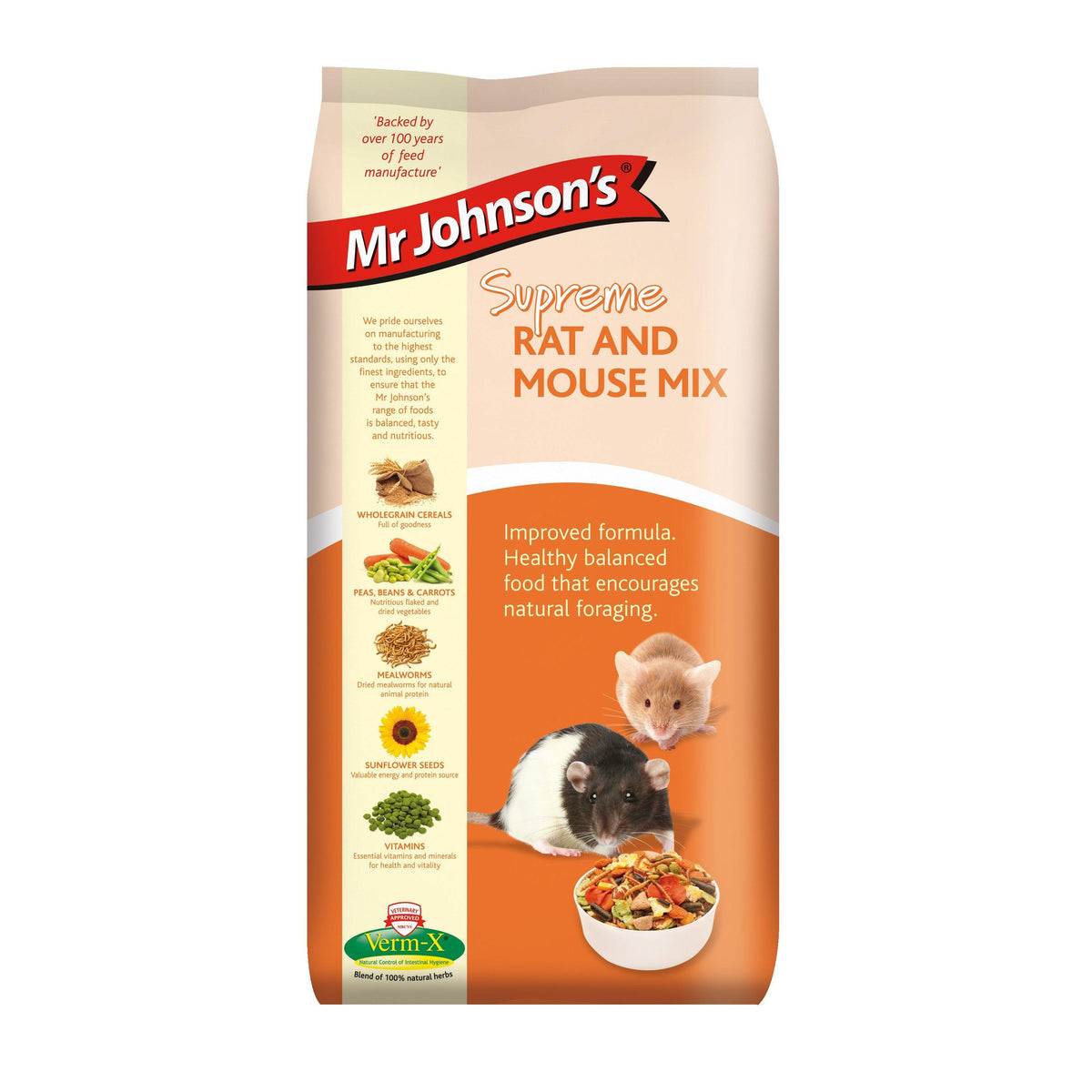 Mr Johnsons Supreme Rat&Mouse Mix 15kg