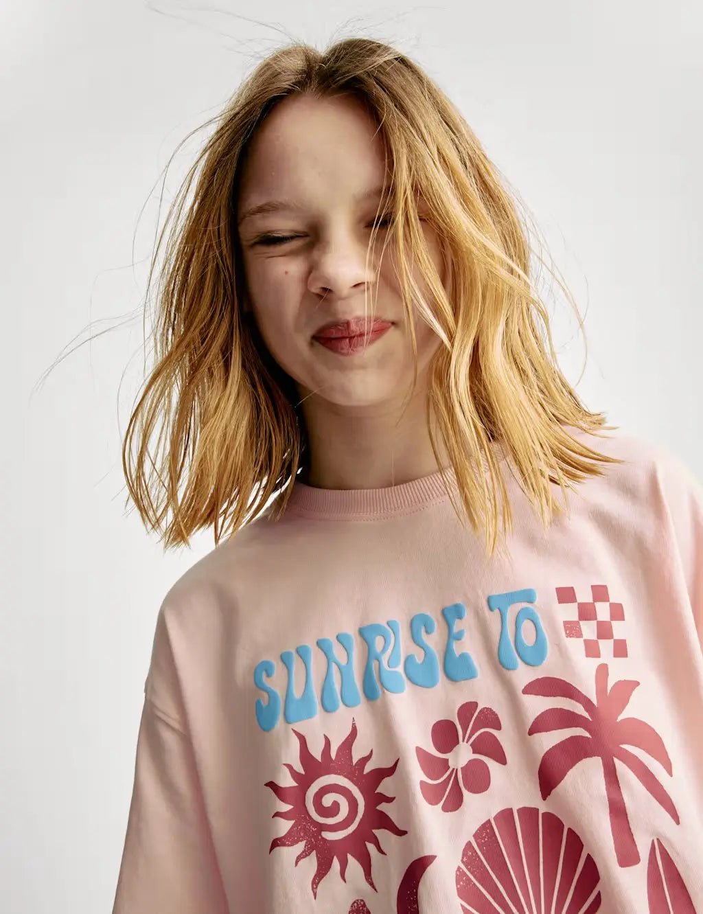 M&S Cotton Rich Sunrise to Sunset T-Shirt (6-16 Yrs)