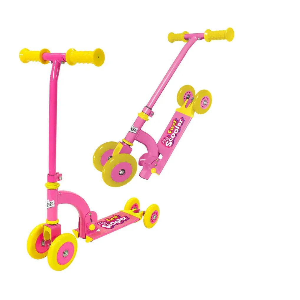 Ozbozz My First Scooter Folding - Pink (4 Wheels)
