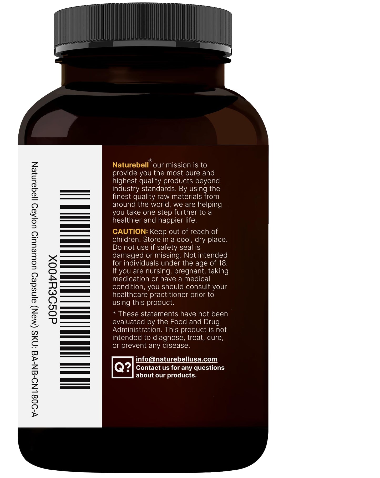 NatureBell 2 Pack Ceylon Cinnamon 9000mg Per Serving + Organic Bitter Melon – 480 Capsules | Non-GMO, Gluten Free