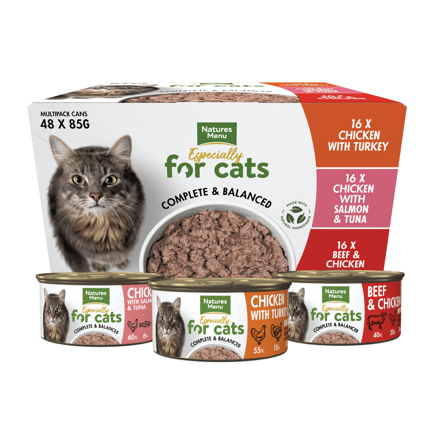 Natures Menu Cat Multipack Tins 48x85g