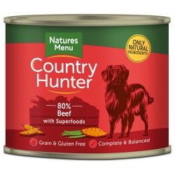 Natures Menu Country Hunter 80% Beef with Superfoods 600g