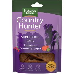 Natures Menu Country Hunter Superfood Bar Turkey with Cranberries & Pumpkin 100g