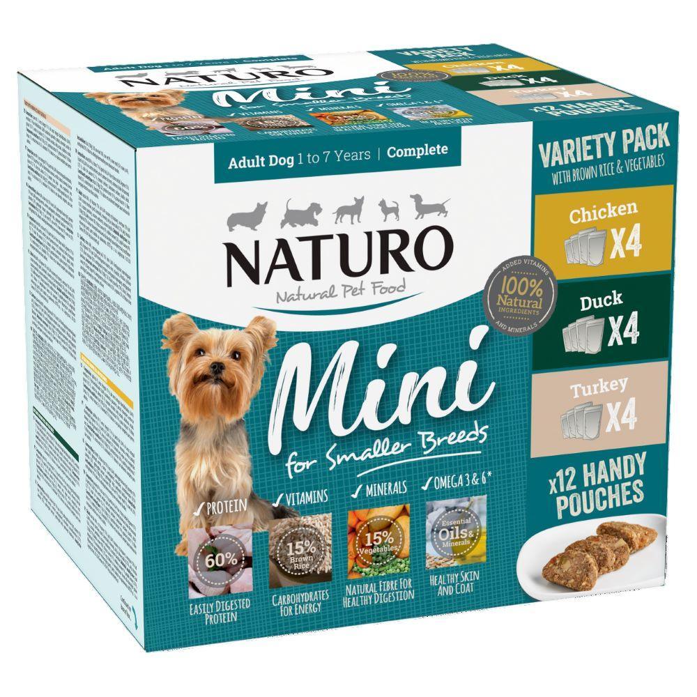Naturo Adult Mini Variety with Rice and Vegetables Pouches 12 x 150g - Case of 4