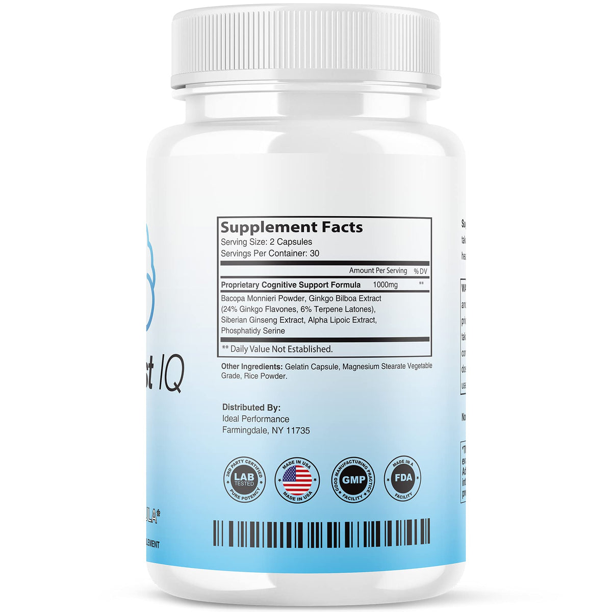 Neuro Boost IQ Supplement - Brain Pills Mind Ben Carson Neuroboostiq (60 Capsules)