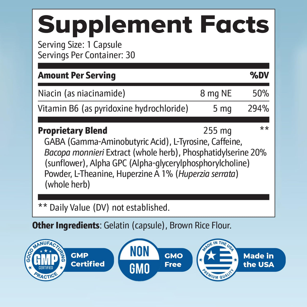 Neuro Sharp: Natural Brain Support with Bacopa, Ginkgo & Huperzine-A