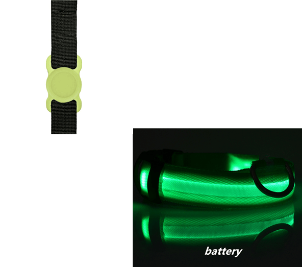 Night Safety Dog Collar Set