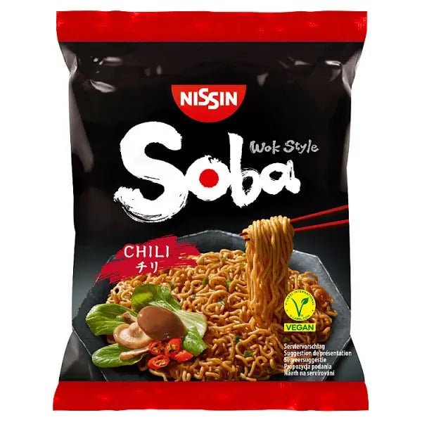 Nissin Soba Chili Instant Wok Style Noodles 111g (Case of 9)