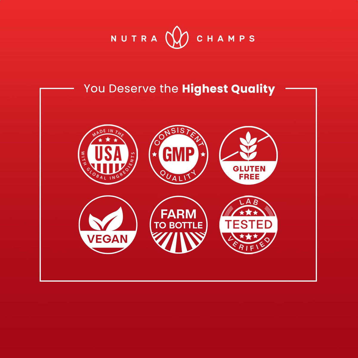NutraChamps Korean Red Panax Ginseng Capsules | Extra Strength Ginsenosides for Energy, Focus, Performance, Vitality & Immune Support | Korean Ginseng Root Extract (120, Red)