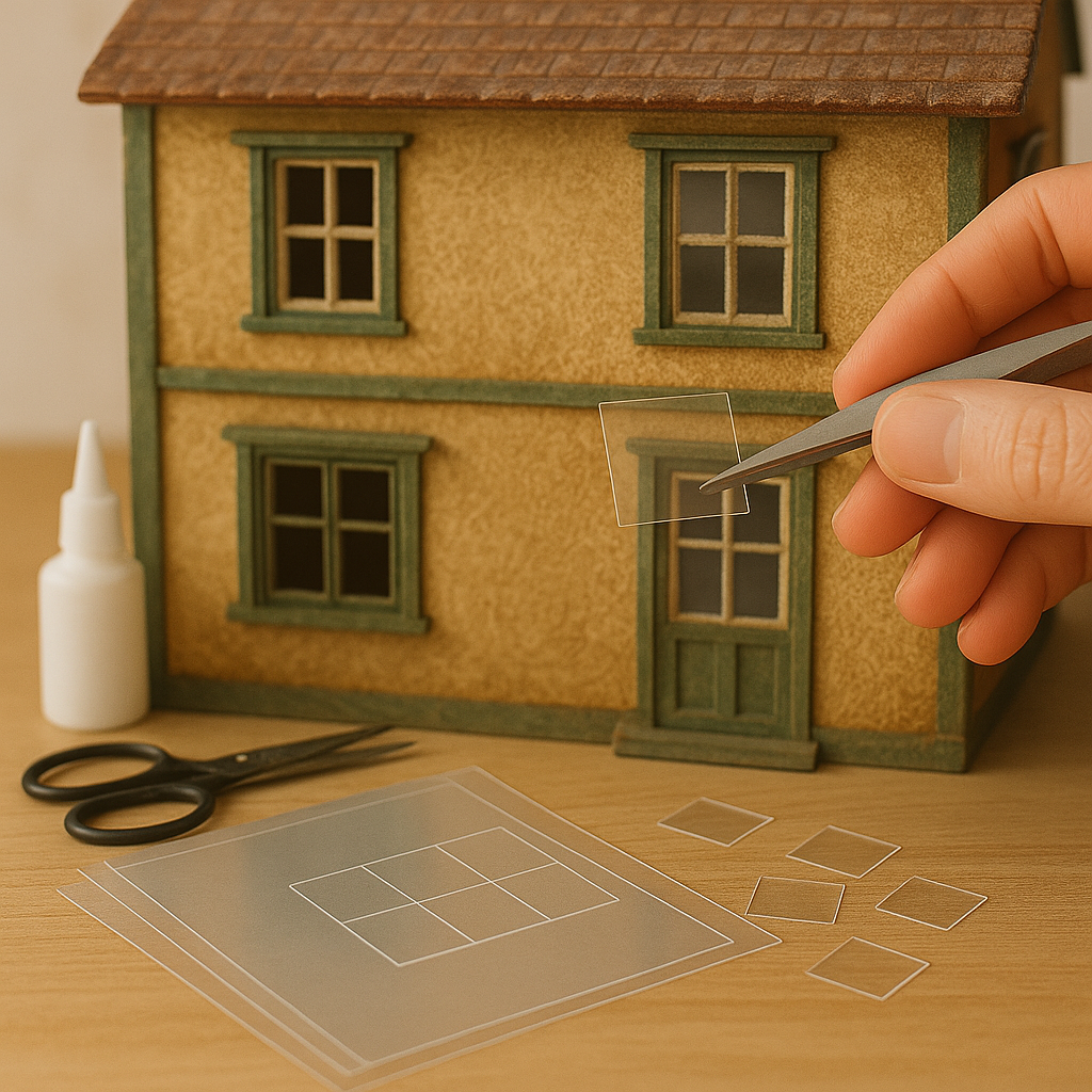 5 x Dolls House Window Glazing Sheets – 210mm x 145mm Thin Clear Film